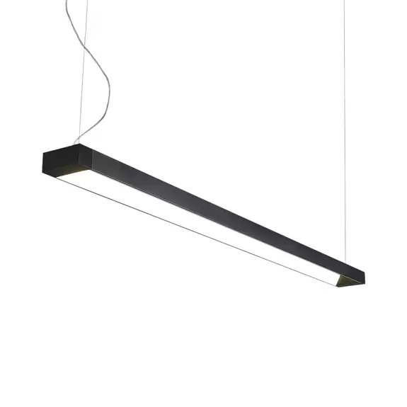 Lampenwelt Arcchio Cuna LED-Pendellampe, schwarz, eckig 162cm Fabrik Onlineshop