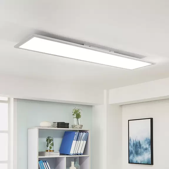 Lampenwelt Arcchio Lysander LED-Panel, CCT 119cm 36W, silber Versandkostenfrei