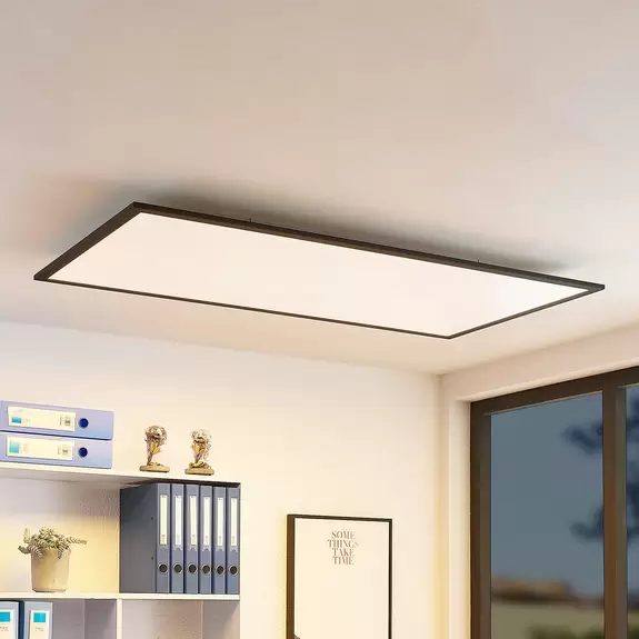 Lampenwelt Lindby Nelios LED-Deckenleuchte, CCT 120 x 60 cm Online Shopping