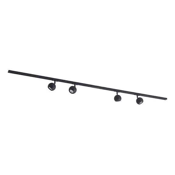 Lampenwelt Lindby 1-Phasen-Schienensystem Linaro GU10 schwarz 4 x 10W Valentinstagsangebot