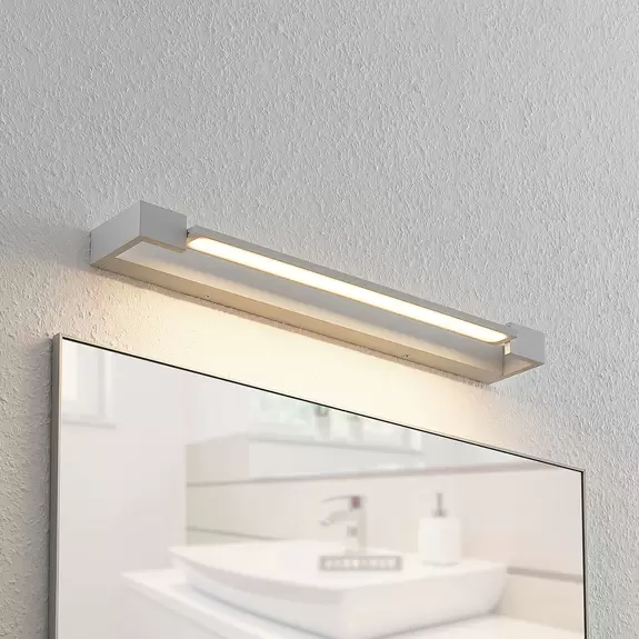Lampenwelt Arcchio Jora LED-Bad- und Spiegelleuchte, IP44, weiß, 60 cm Lagerräumung