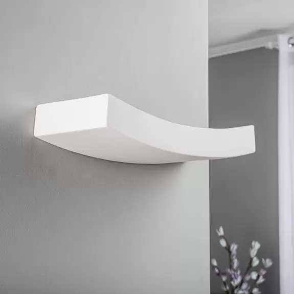 Lampenwelt Wandlampe Lino aus Keramik, gebogene Form Exklusive Angebote