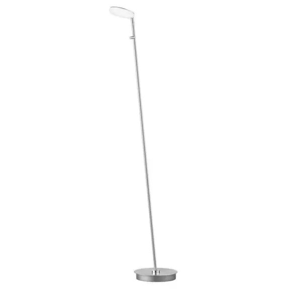 Lampenwelt LED-Stehleuchte Dent, dimmbar, CCT, 1 x 8W, nickel Große Rabatte