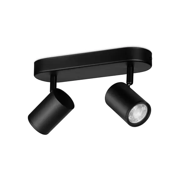 Lampenwelt WiZ Imageo LED-Spot 2-flg. RGB, schwarz VIP-Rabatte