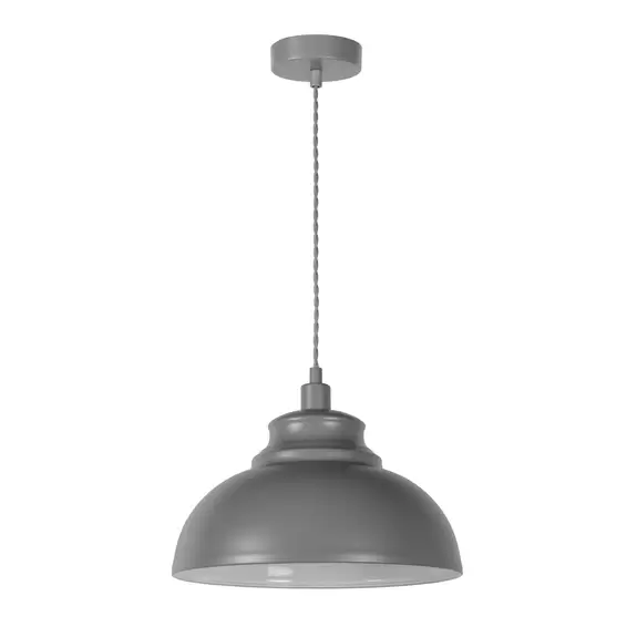 Lampenwelt Metall-Pendelleuchte Isla in Grau Bis zu 50% Rabatt