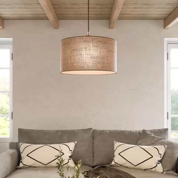 Lampenwelt Hängeleuchte Senso, rund, Ø 40 cm Osterangebot