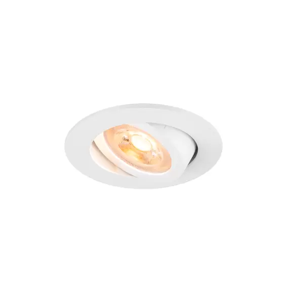Lampenwelt SLV Deckeneinbaulampe New Tria, weiß, Aluminium, Ø 8,2 cm Große Rabatte