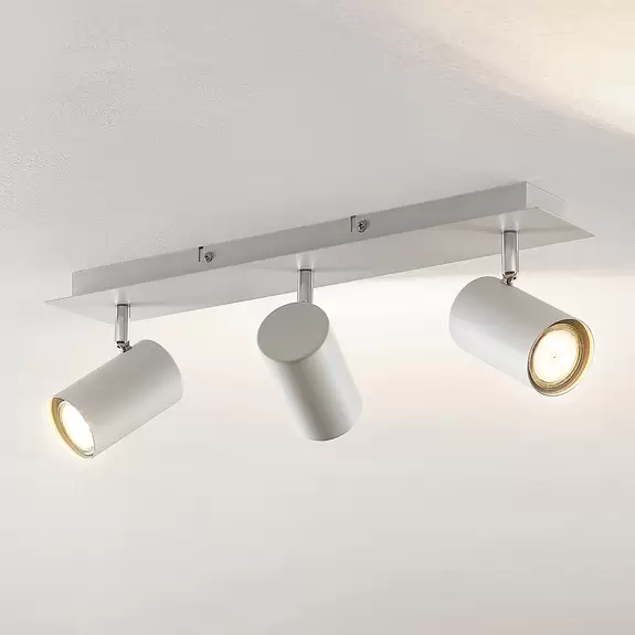 Lampenwelt Lindby Joffrey Deckenstrahler, 3-flammig, weiß Neuheiten