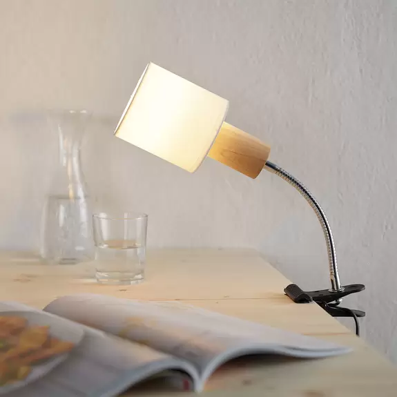Lampenwelt Klemmleuchte Clampspots Flex mit beweglichem Arm Riesige Ersparnisse