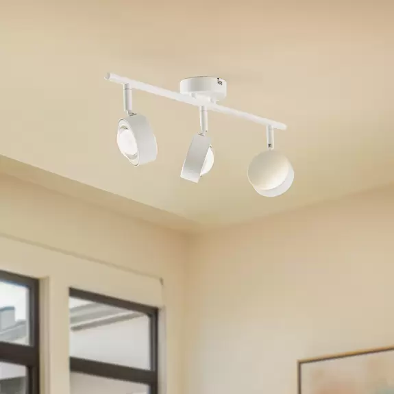 Lampenwelt Lindby Strahler Jyla, weiß, Linse, 3.000 K, 3-flg., GX53 Bis zu 50% Rabatt