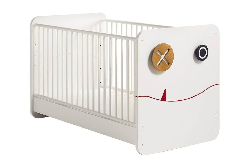 Hülsta Babybett 70×140 cm schneeweiß