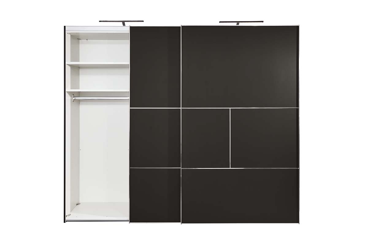 Hülsta METIS 21 – Kleiderschrank Supermatt schwarz Blitzangebot