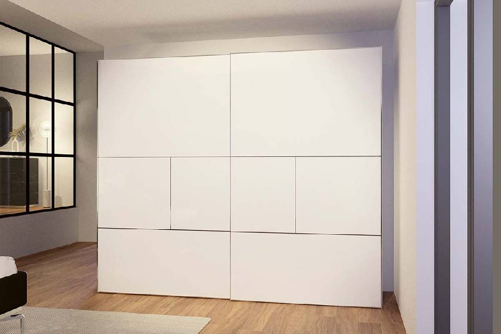 Hülsta METIS 21 – Kleiderschrank Hochglanz reinweiß