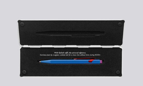 Nuuna Kugelschreiber Caran d'Ache 849 Claim Your Style Edition Kobaltblau mit Etui Black Friday