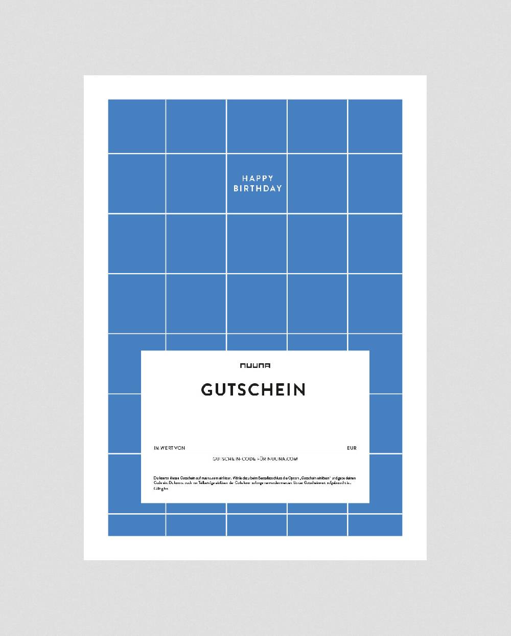 Nuuna Geschenkgutschein Digital Happy Birthday