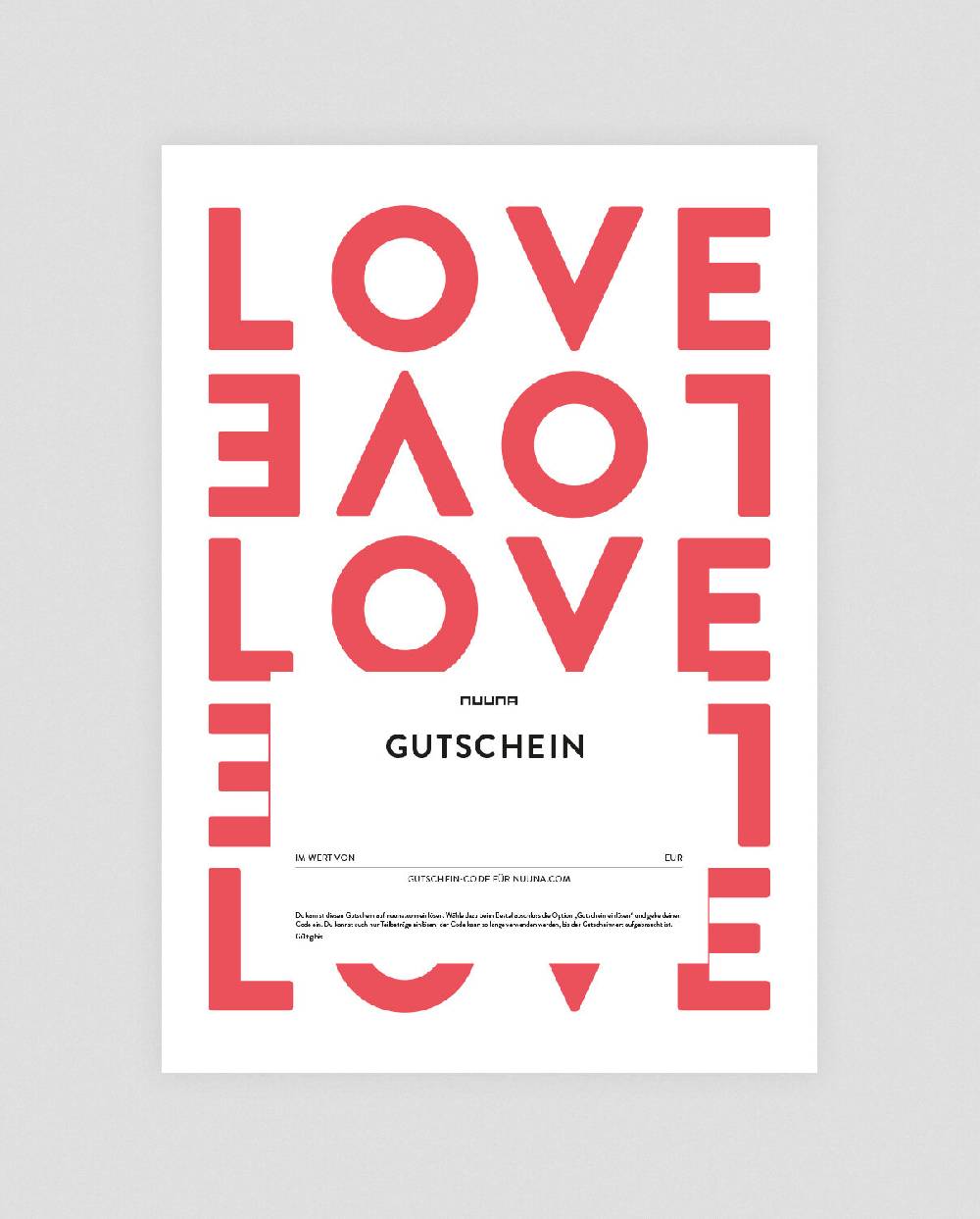 Nuuna Geschenkgutschein Digital Love