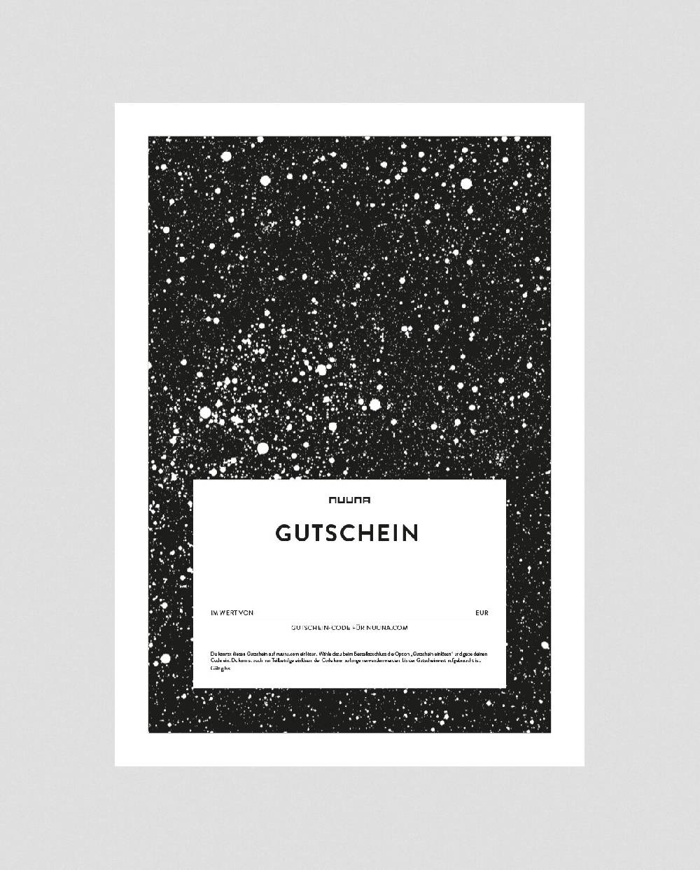 Nuuna Geschenkgutschein Digital Milky Way