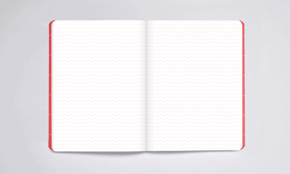 Nuuna Notizbuch Break The Grid L Light Rot Clearance-Verkauf