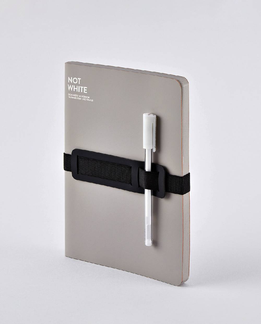 Nuuna Notizbuch Not White L Light Grau