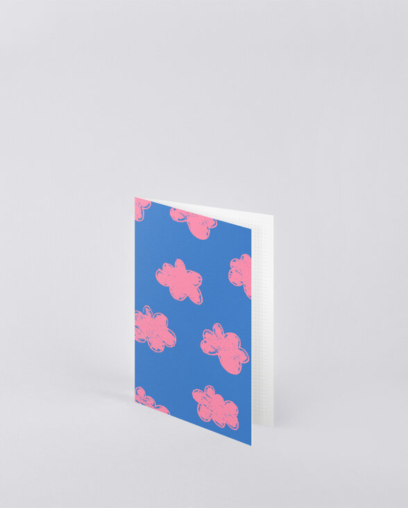 Nuuna Grußkarte mit rosa Umschlag Clouds Rabatt
