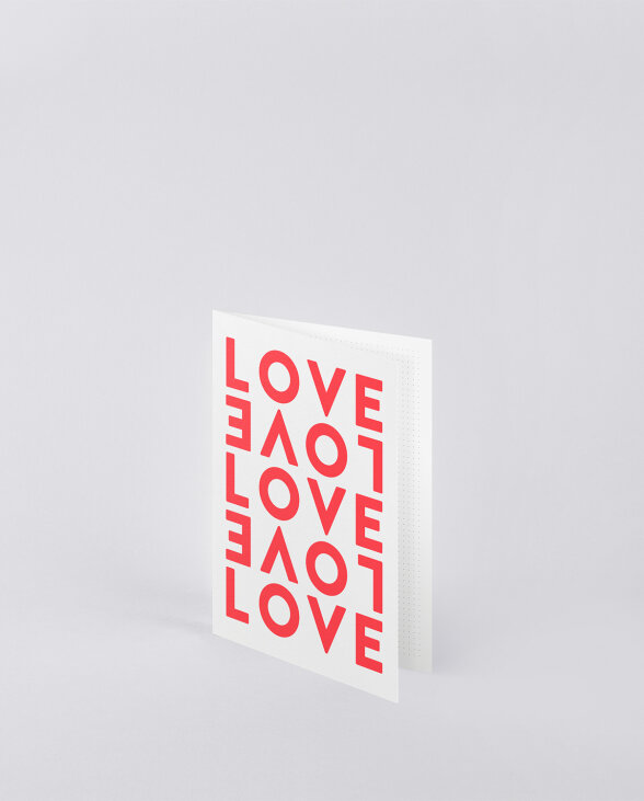 Nuuna Grußkarte mit rotem Umschlag Love Begrenztes Angebot