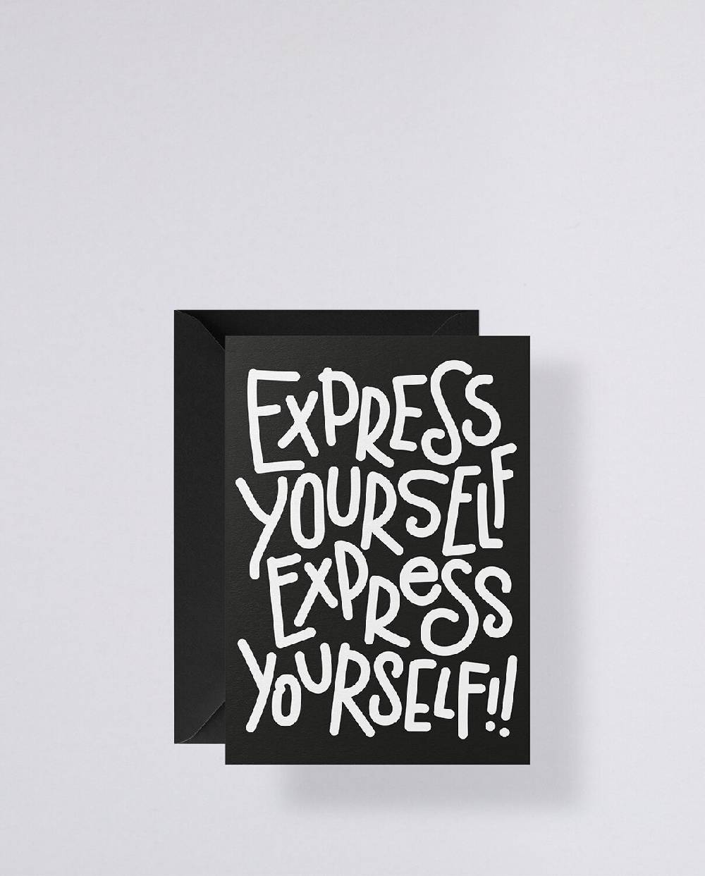 Nuuna Grußkarte mit schwarzem Umschlag Express Yourself