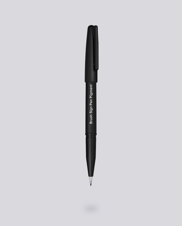 Nuuna Brush Sign Pen Faserschreiber Pentel Pigment SESP15-AX Schwarz Neueste Mode