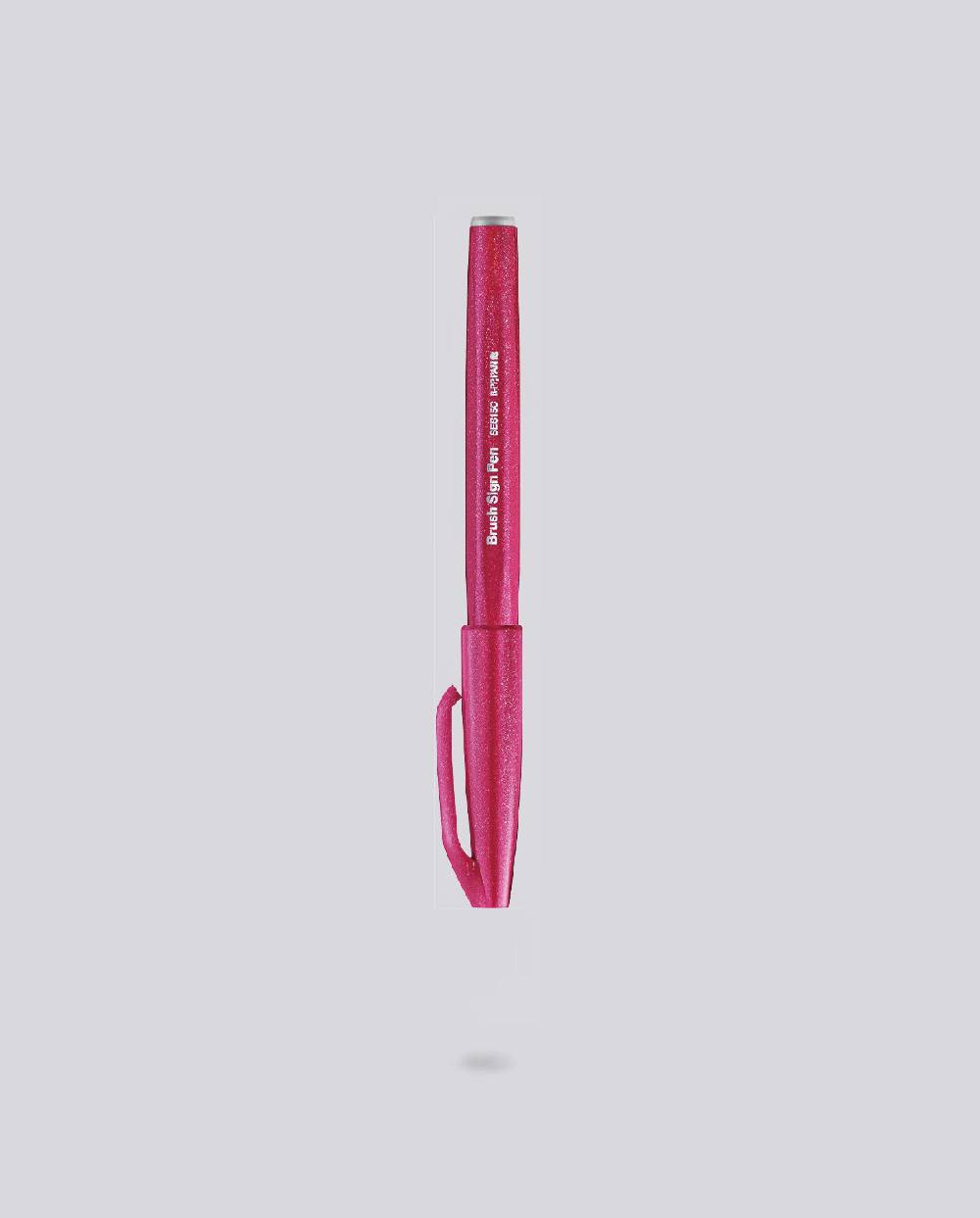 Nuuna Brush Sign Pen Faserschreiber Pentel SES15C B2X Burgundrot
