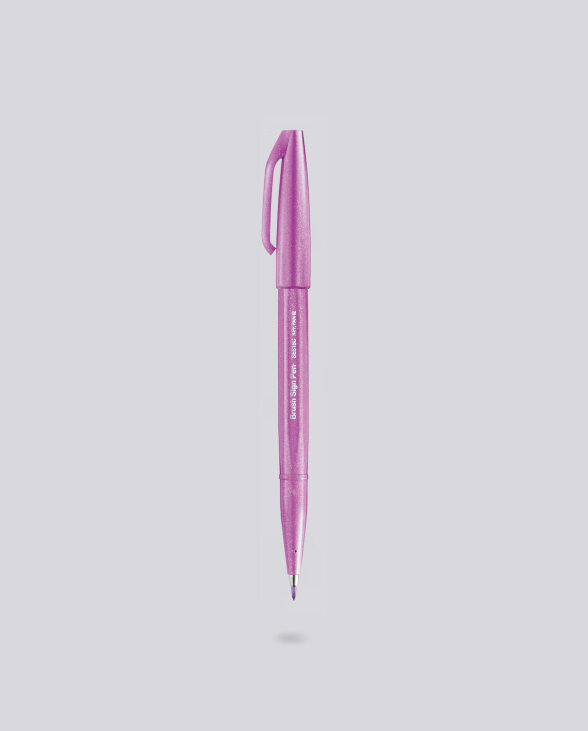 Nuuna Brush Sign Pen Faserschreiber Pentel SES15C P2X Pinklila Neuheiten