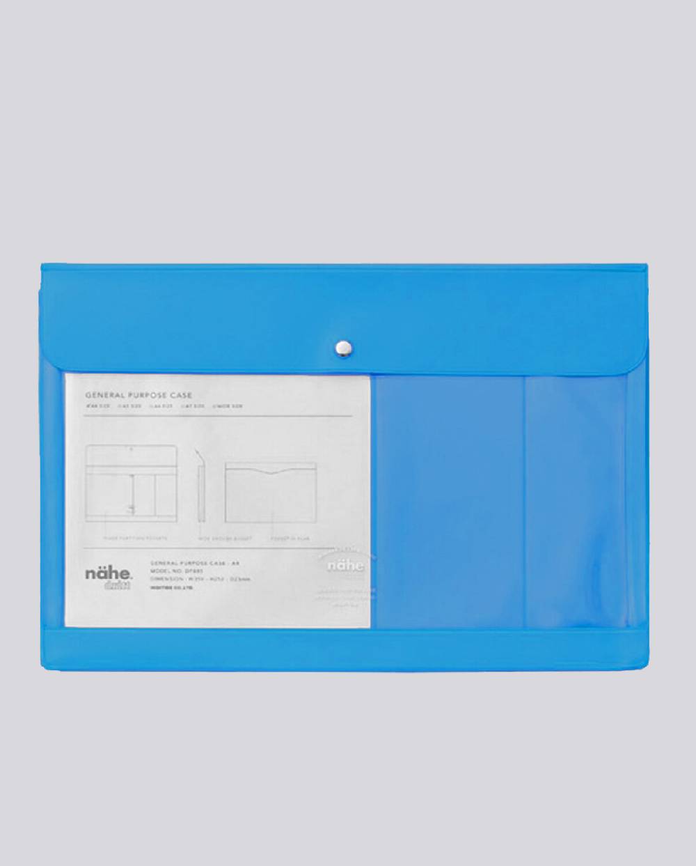 Nuuna General Purpose Case A4 Nähe Neon Blau