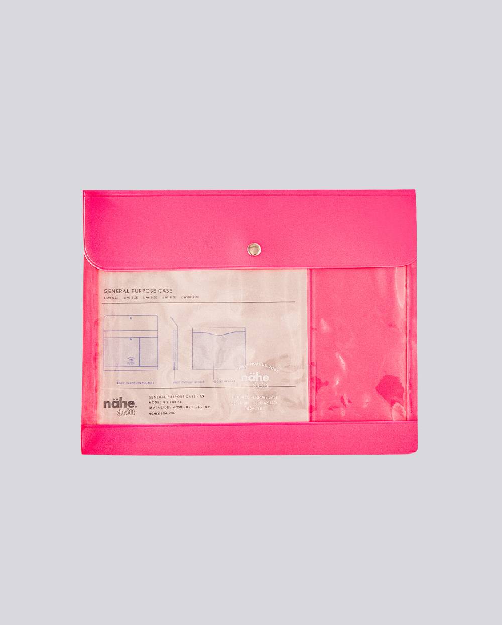 Nuuna General Purpose Case A5 Nähe Neon Pink