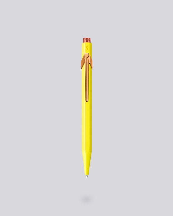 Nuuna Kugelschreiber Caran d'Ache 849 Claim Your Style Edition Kanariengelb mit Etui Günstiger Verkauf