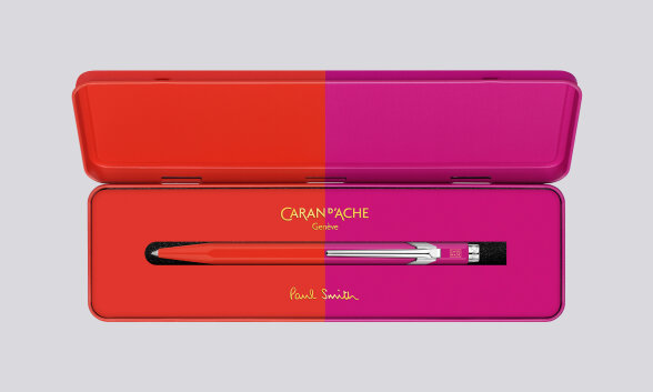 Nuuna Kugelschreiber Caran D'Ache 849 Paul Smith Edition Warmed Melrosepink mit Etui Großer Ausverkauf