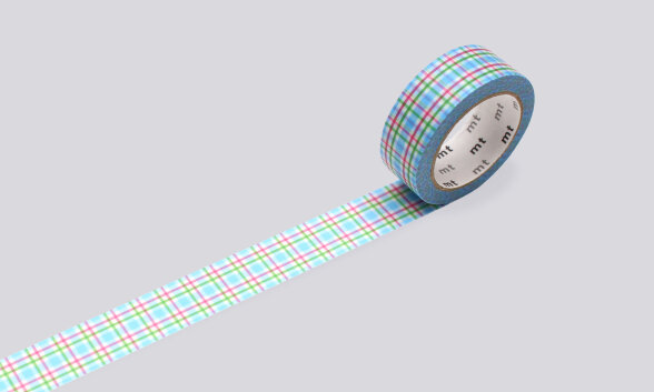 Nuuna Masking Tape mt Bunt kariert blau Preisnachlass
