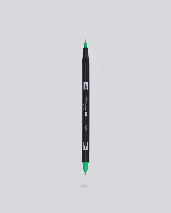 Nuuna Dual Brush Pen Tombow 245 Sap Green Fabrikverkauf