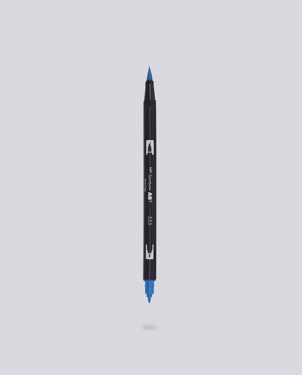 Nuuna Dual Brush Pen Tombow 555 Ultramarine Kostenloser Versand