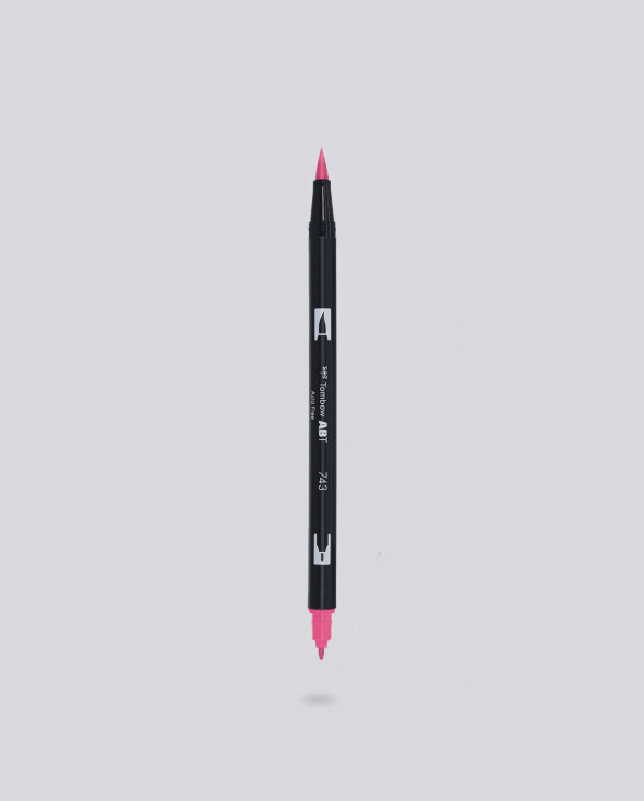 Nuuna Dual Brush Pen Tombow 743 Hot Pink Sonderangebot