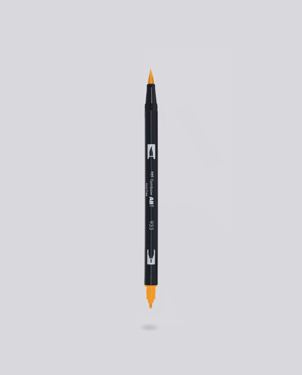 Nuuna Dual Brush Pen Tombow 933 Orange Versandkostenfrei