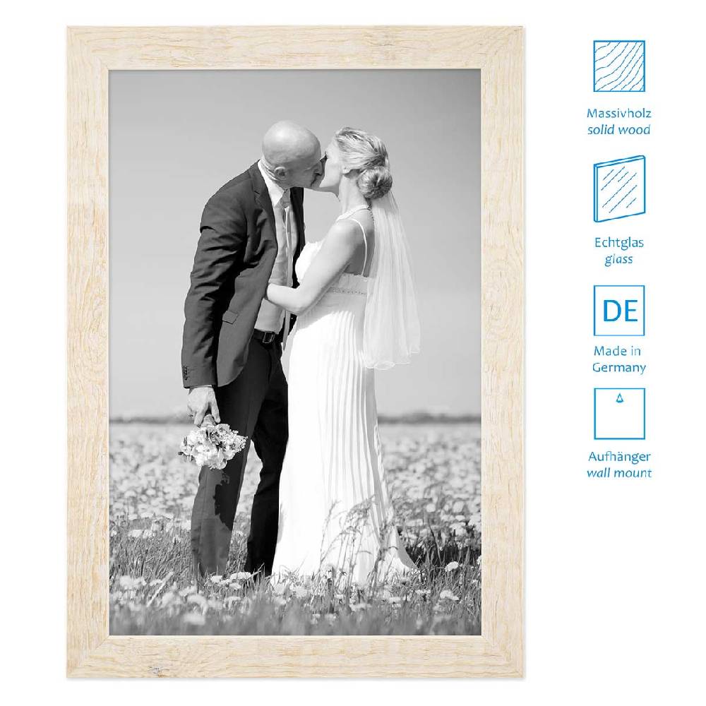 Photolini Collagerahmen 30x30 cm Strandhaus-Stil Weiß für 4 Bilder Saisonschlussverkauf