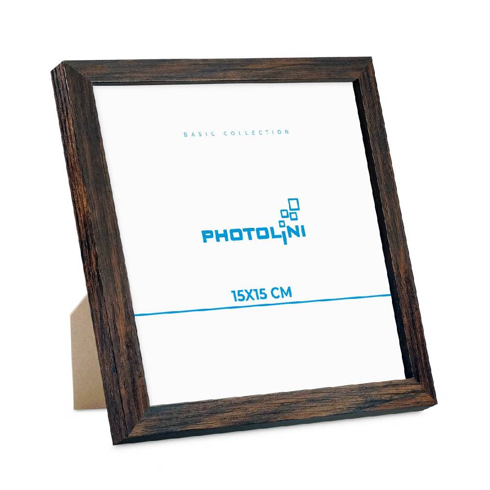 Photolini Bilderrahmen Modern Eiche Dunkel mit Acrylglas 50% Rabatt für begrenzte Zeit