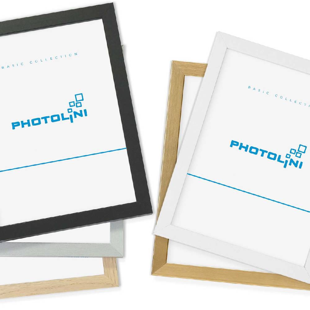 Photolini 3er Set Poster-Bilderrahmen 40x60 cm Modern Silber aus MDF mit Acrylglas Online