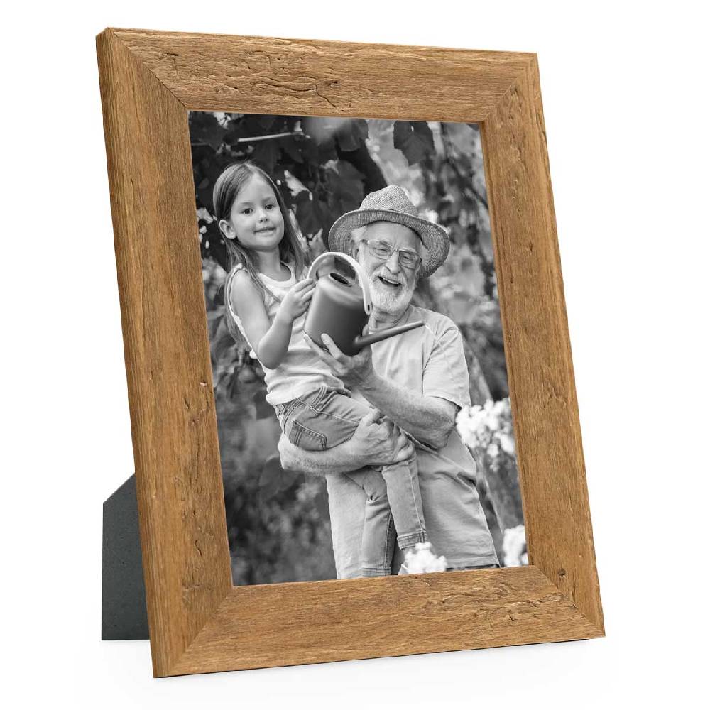 Photolini Holz-Bilderrahmen Strandhaus Eiche-Optik Rustikal Black Friday
