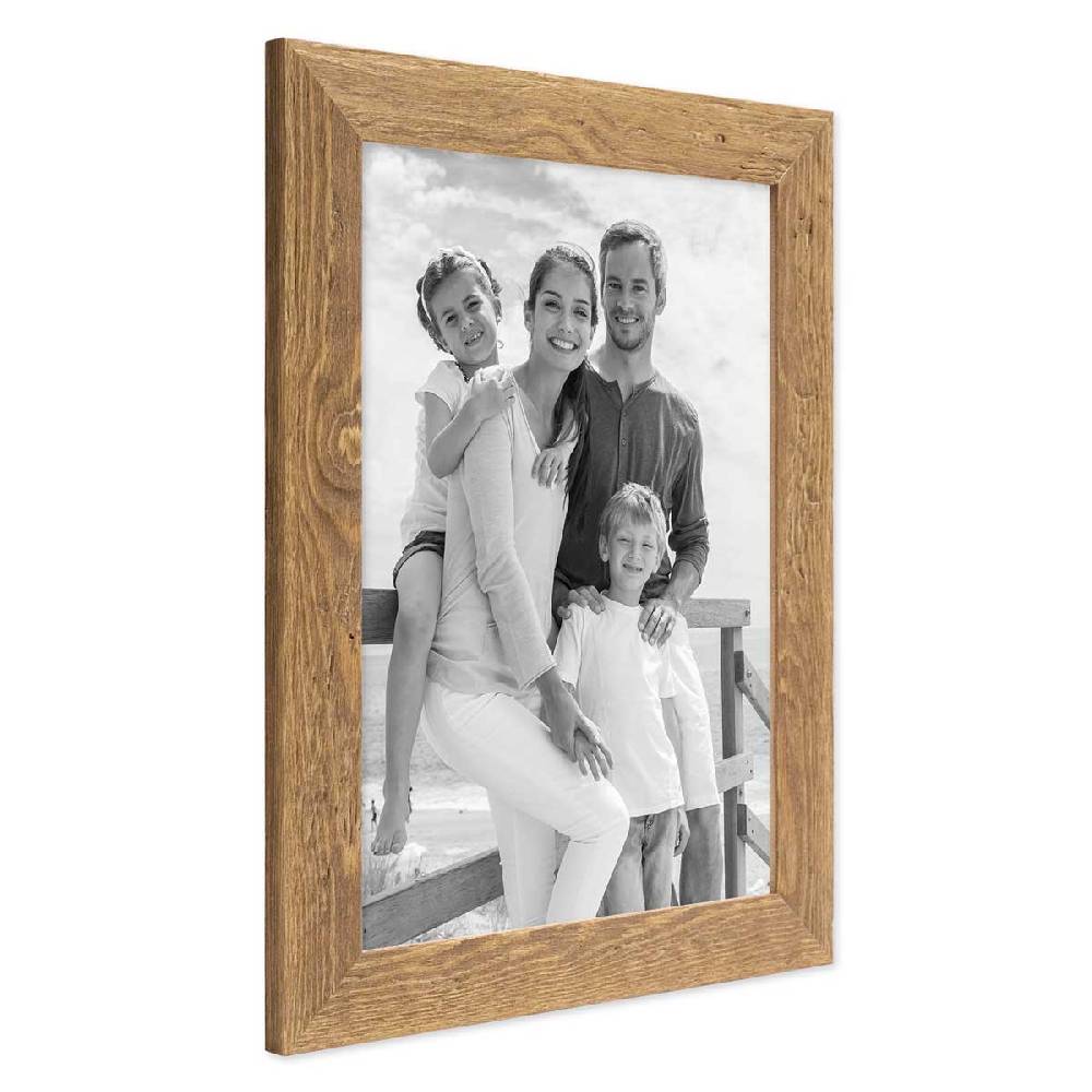 Photolini Holz-Bilderrahmen Strandhaus Eiche-Optik Rustikal Black Friday