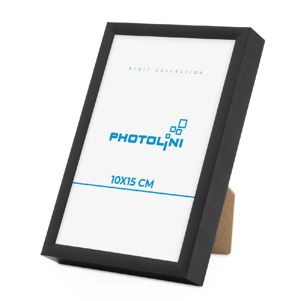 Photolini Alu-Bilderrahmen Schwarz mit Acrylglas