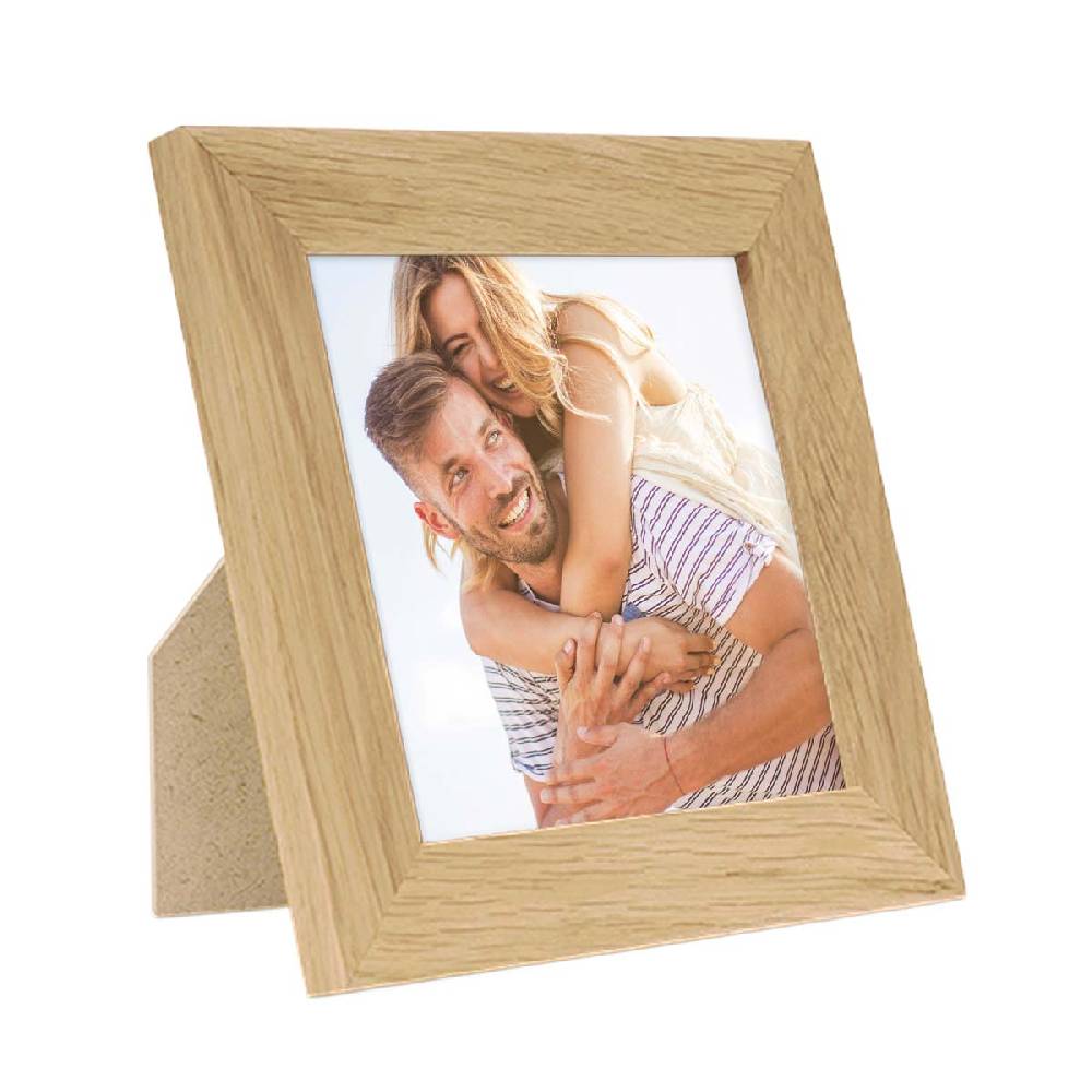 Photolini Holz-Bilderrahmen Basic Collection Modern Eiche Muttertagsangebot