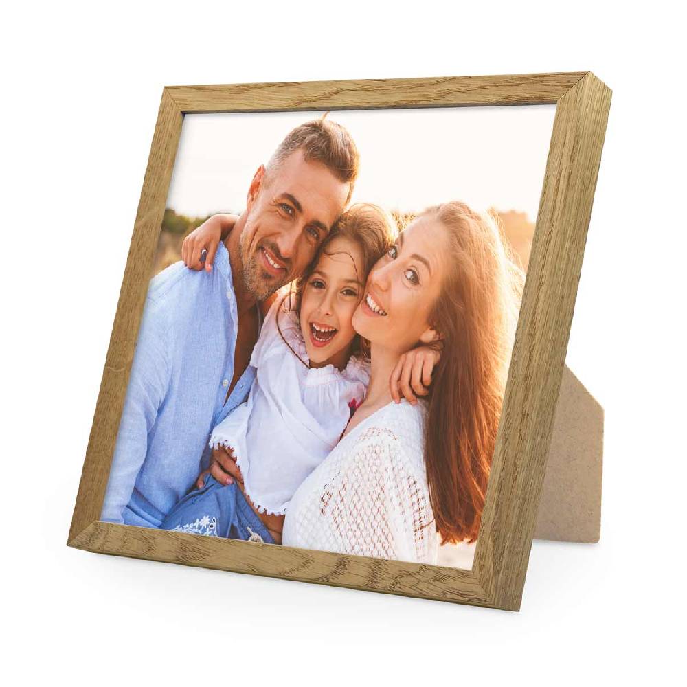 Photolini Holzrahmen Eiche mit Acrylglas Blitzangebot