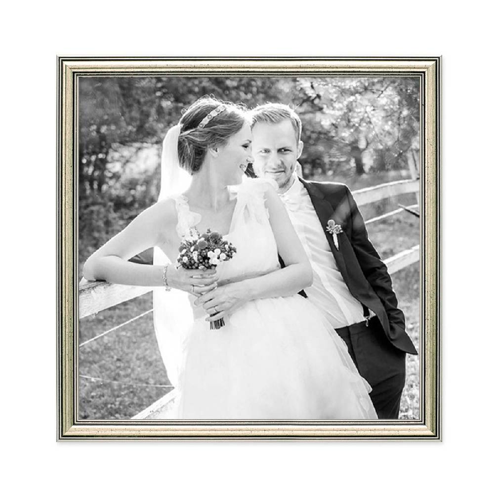 Photolini Bilderrahmen Silber Barock Schmal Antik Bestseller
