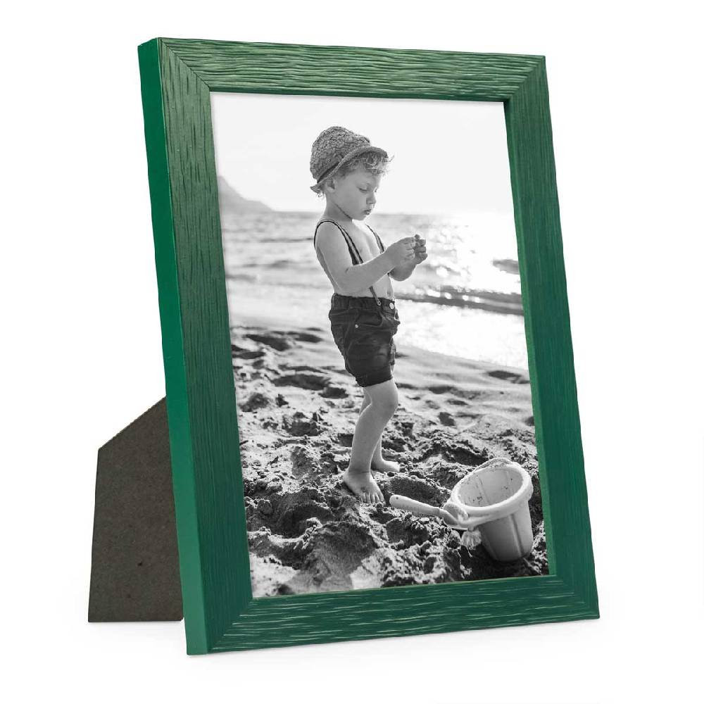 Photolini Bilderrahmen Dunkelgrün mit Acrylglas