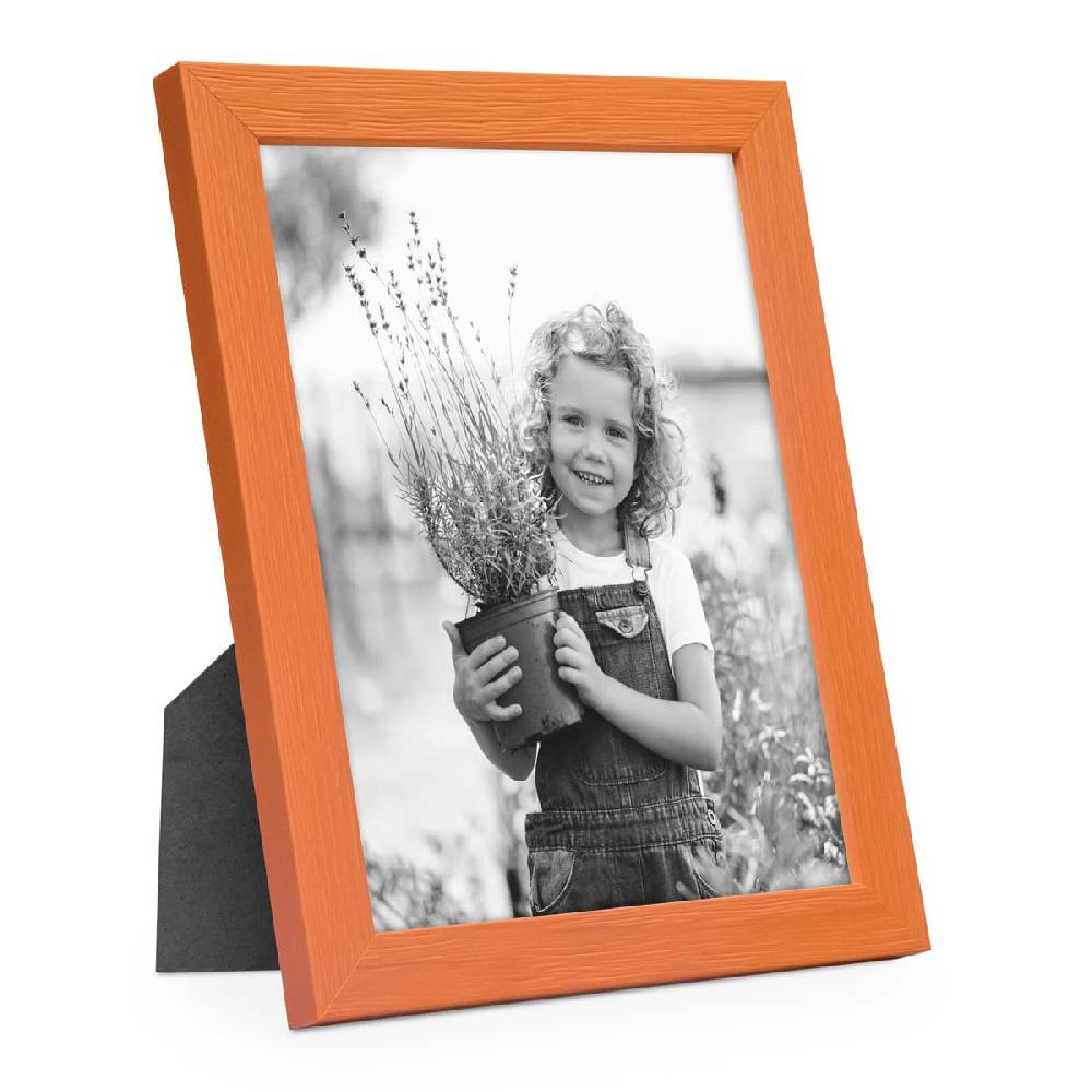 Photolini Bilderrahmen Orange mit Acrylglas Sonderangebote