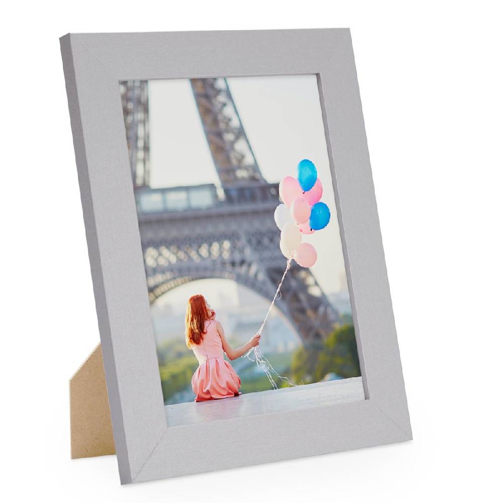 Photolini Bilderrahmen Basic Collection Modern Silber